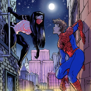 Spider-Woman and Spider-Man