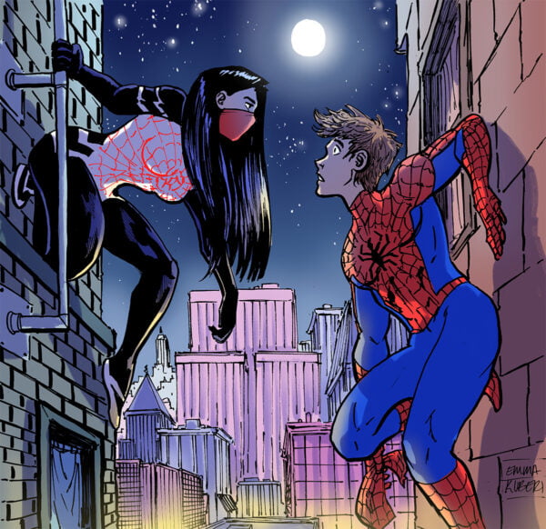 Spider-Woman and Spider-Man