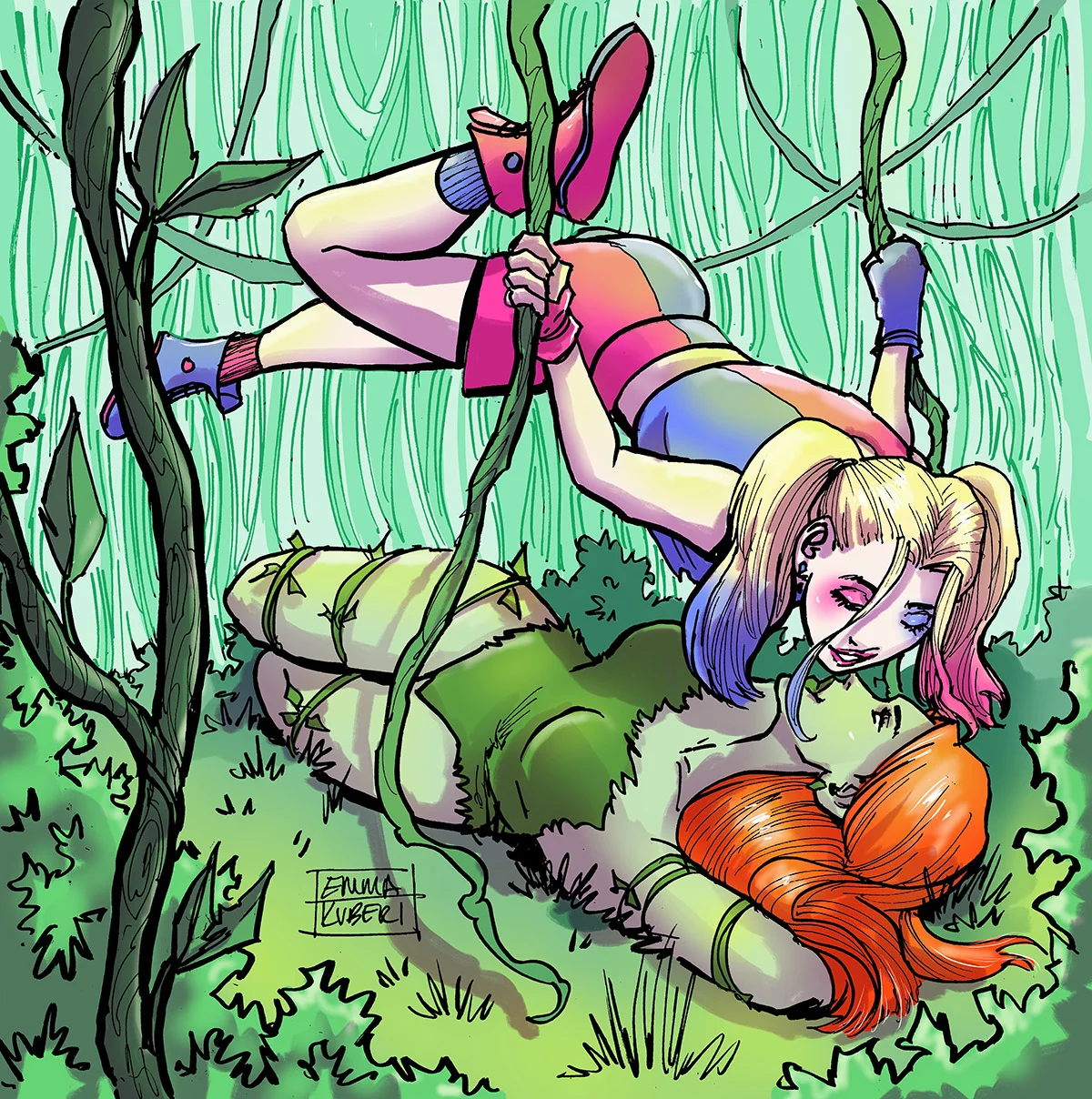 Harley Quinn and Poison Ivy
